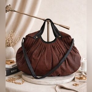 SCHULER & SONS for ANTHROPOLOGIE || Leather Hobo Bag.